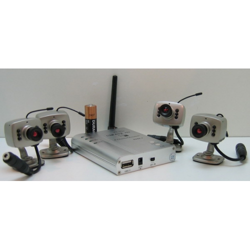 ВИДЕОкам. R701 & 208C (4 кам.+прием) (бесп.) USB