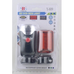 Фонарь для велосипеда Y-809 (1 больш. перед.+ задн.)