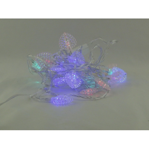 Гирлянда 20 ламп двухцветн. (листики) №1008