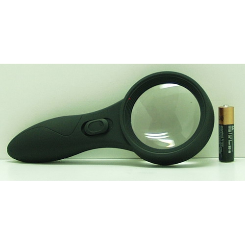 Лупа (65) черн. с подсвет. 5ламп + детектор №559