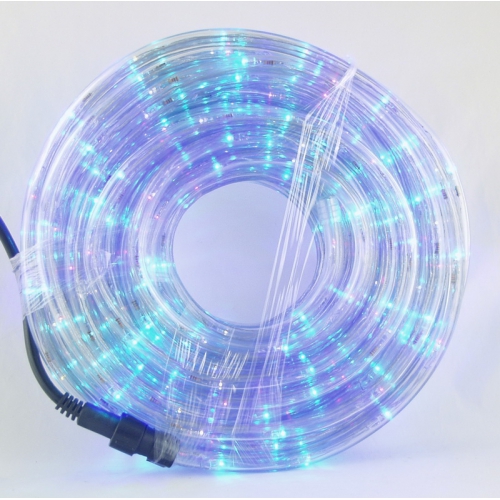Шнур (дюралайт) 20м прозр., разн. светодиод. кругл