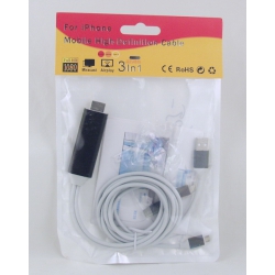 Переходник TIPE-C/V8/IP5-HDMI