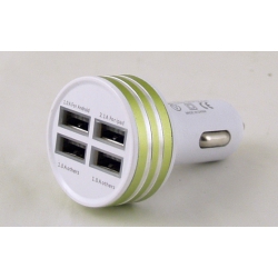 Блок питания для MP3 (4 USB,без шн.) 5V 2,1+1A+1A+1A прикур. KO-25