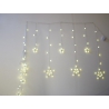 Гирлянда - штора (бахрома) светодиод.+ звездочки тепл. белые 3м*1м 8реж. 