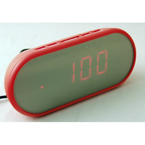 Часы-буд. электронные VST-712Y-1 (крас. циф.)