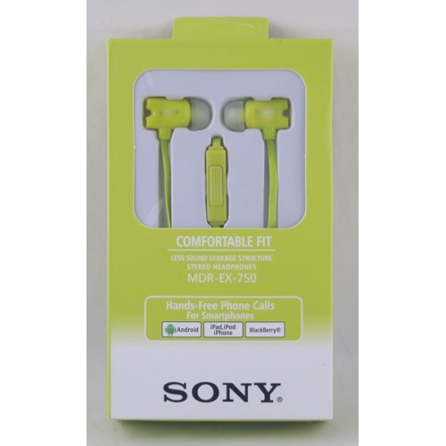 Наушники SONY 750A (MDR-750A)  вакуум. в кор.