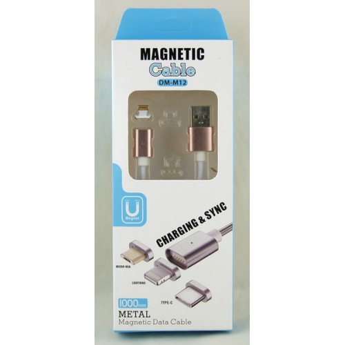 Шнур для IPHONE5/6 1м DM-M12-I5 магнитный 