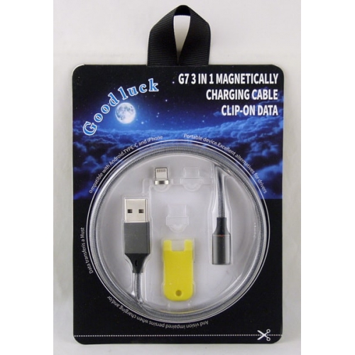 Шнур для IPHONE5 1м G7-I5 магнитный 