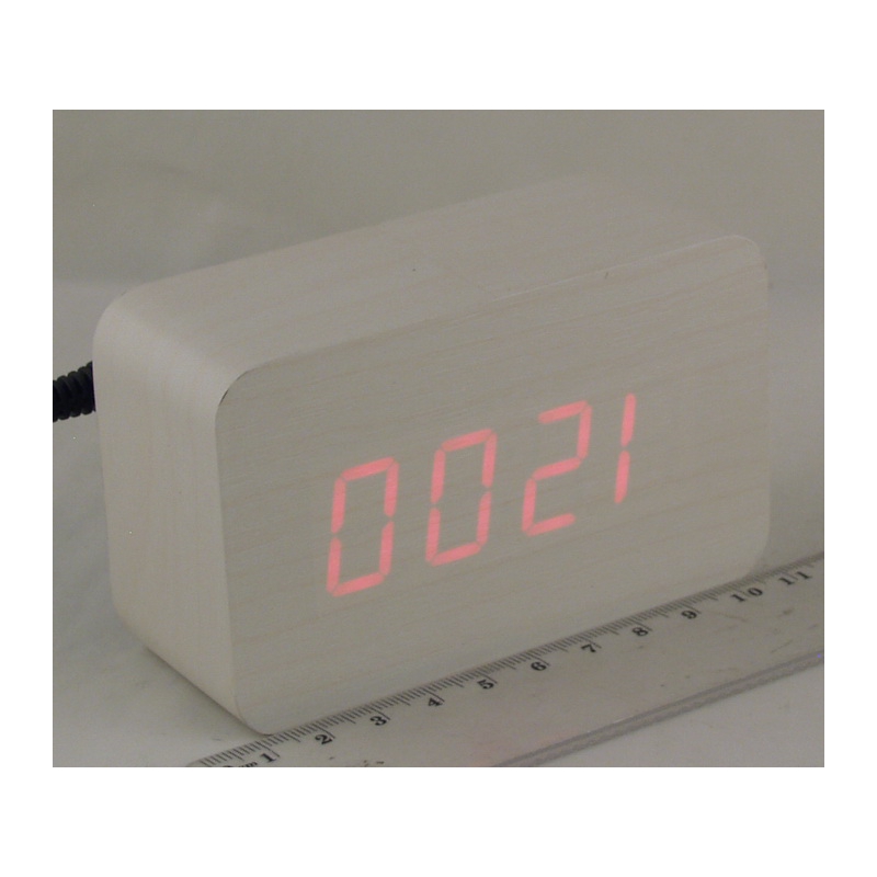 Часы-буд. электронные VST-863-1 (крас. циф.)