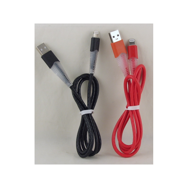 Шнур для IPHONE5 1м TY-IP-002 светящ.