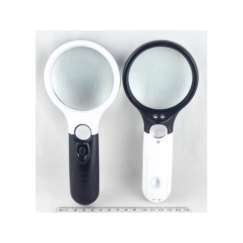 Лупа (75) двойн. с подсвет. 3 лампы №6902A 