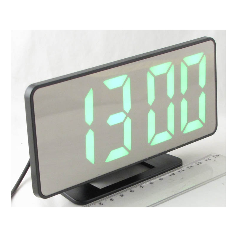 Часы-буд. электронные VST-888-4 (ярко-зелен. циф.) 