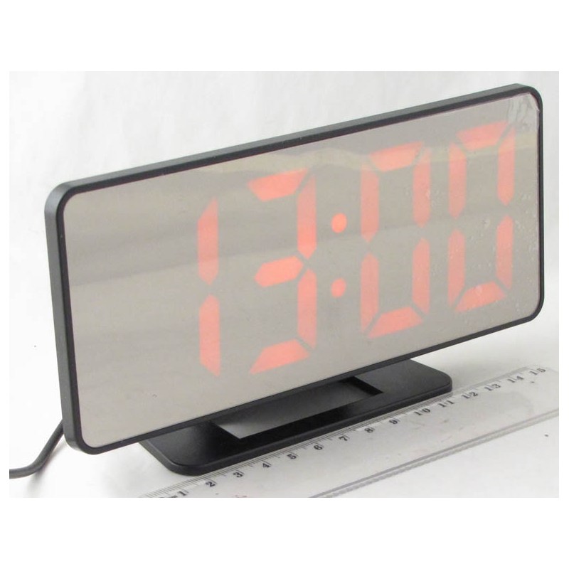 Часы-буд. электронные VST-888-1 (крас. циф)