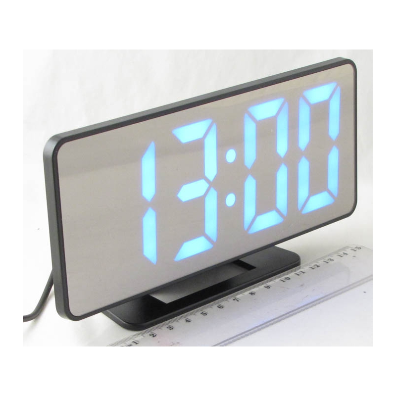 Часы-буд. электронные VST-888-5 (синие циф.)