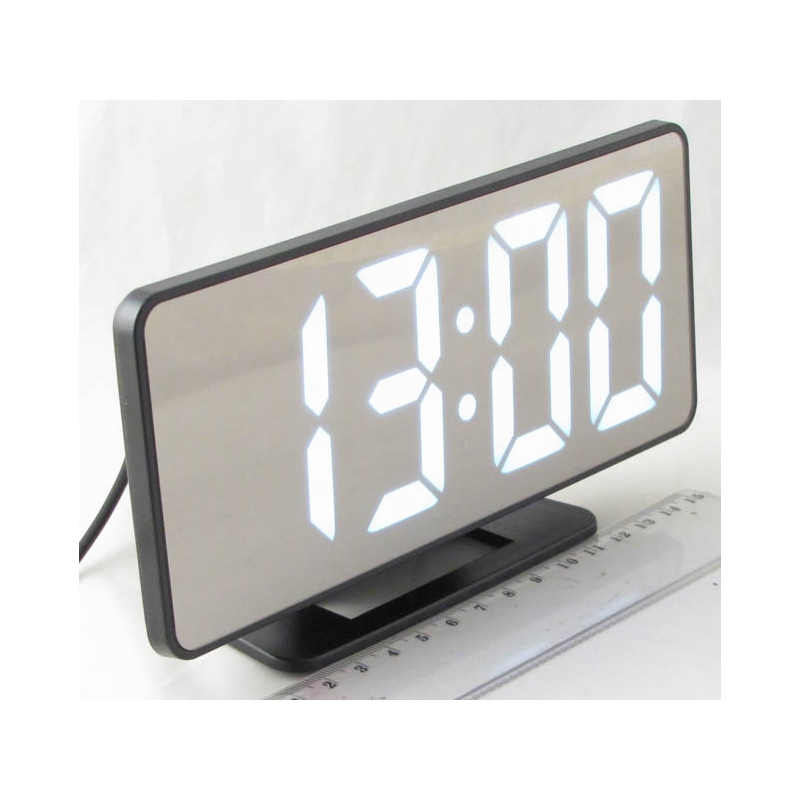 Часы-буд. электронные VST-888-6 (белые циф.)