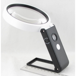 Лупа (110-3,5кратн.) на подставке с подсвет. 5+1 ламп + детект. TH-7018C 