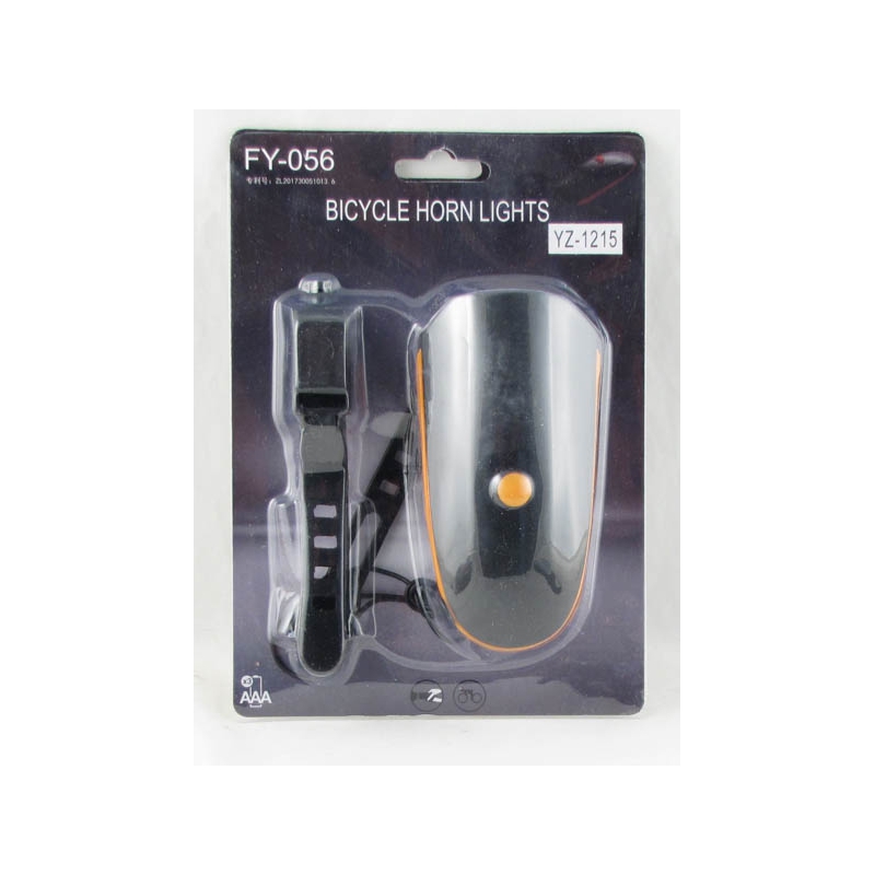 Фонарь для велосипеда YZ-1215 (1 ярк., 3AAA) с сигналом