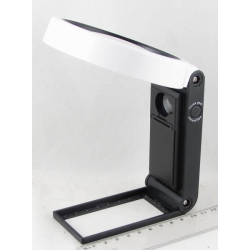 Лупа (90-5кратн.) на подставке с подсвет. 5+1 ламп + детект. TH-7018B шнур microUSB/3AAA