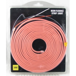 Светодиодная неоновая лента розовая 12V 5м блистер