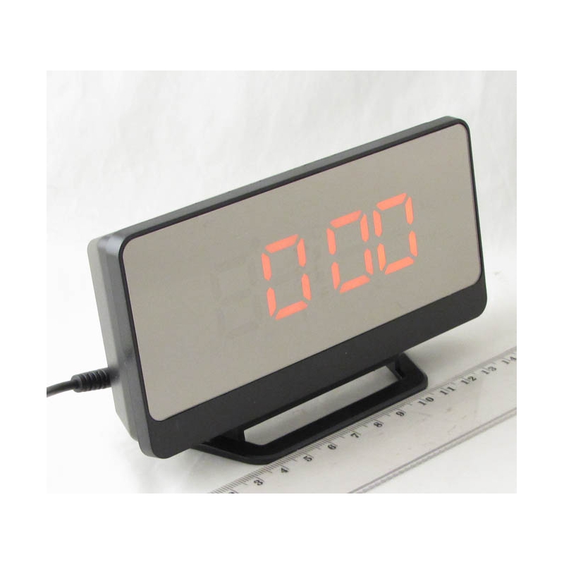 Часы-буд. электронные DS-068-1 (красные цифры)