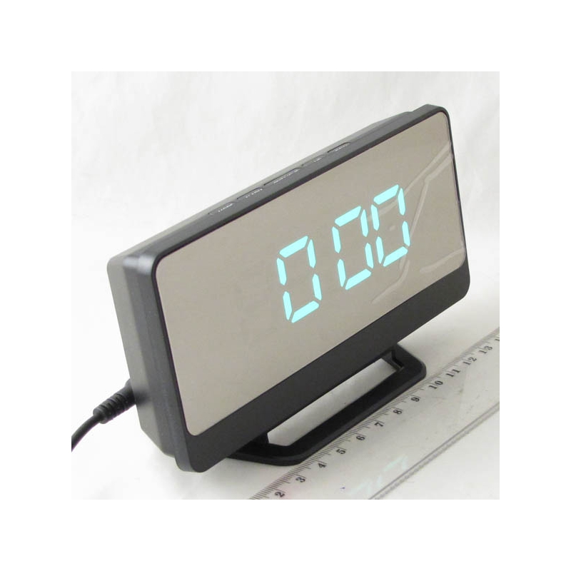 Часы-буд. электронные DS-068-2 (зеленые цифры)