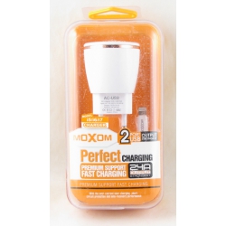 Зарядное устройство для IPHONE5 сетев. 2,4A MOXOM KH-21-I5 2USB