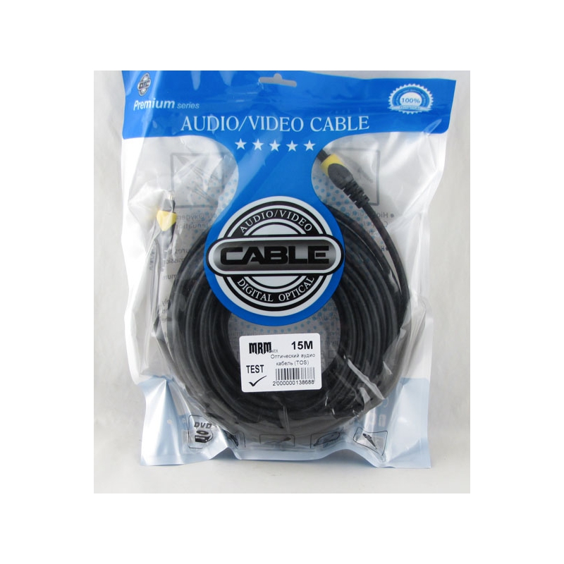 Шнур оптический 15м TOS-15