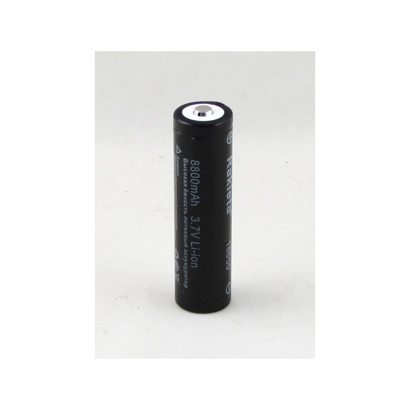 Аккумулятор для фонарика №18650 8800mA РАКЕТА черный