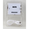 Переходник  VGA-2AV Mini 1080p (конвертер) белый ??