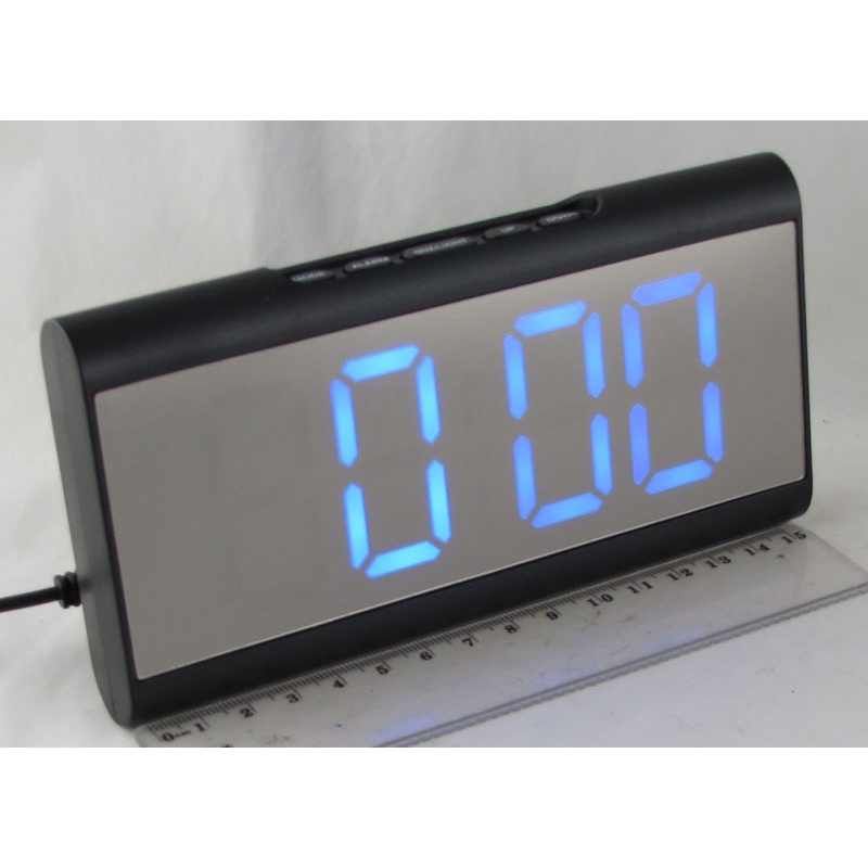Часы-будильник электронные DS-6098-5 (синие цифры)