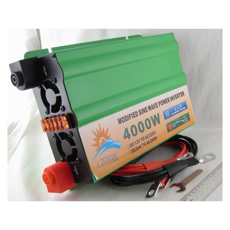 Преобразователь напряжения 12V-220V 4000W СОЛНЦЕ