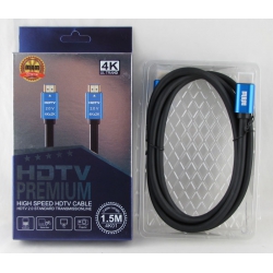 Шнур HDMI-HDMI 1,5м 4K 2.0 4K01 силиконовый высокоскоростной в коробке