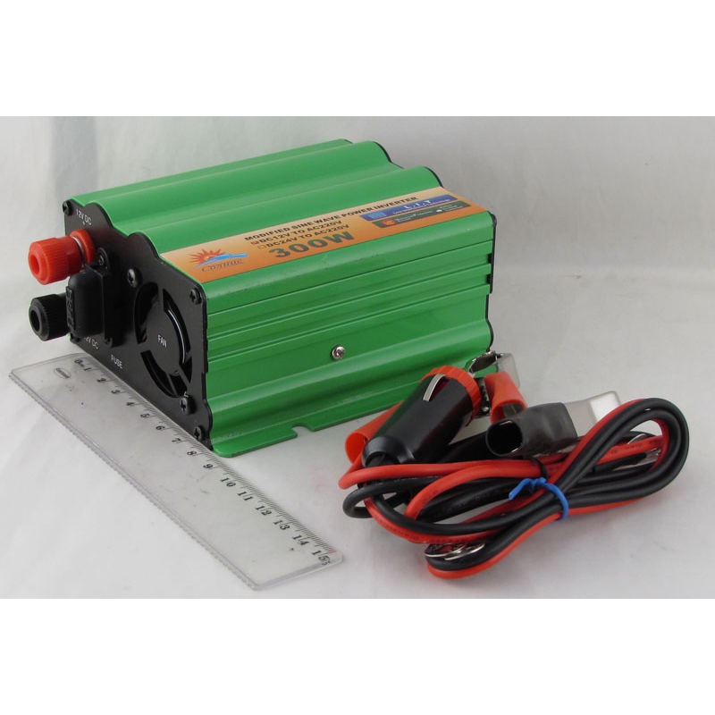 Преобразователь напряжения 12V-220V 300W СОЛНЦЕ