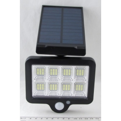 Светодиодный светильник с датчиком движения 128 ламп YG-1679 с солнечной батареей, пульт