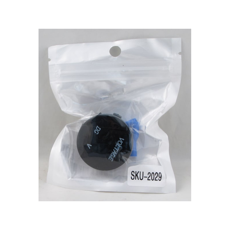 Разъем USB в авто (врезной) 12-24V SKU-2029 вольтметр (круглый)