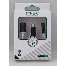 Переходник TYPE-C - AUX + TYPE-C 10см JH-036 ??