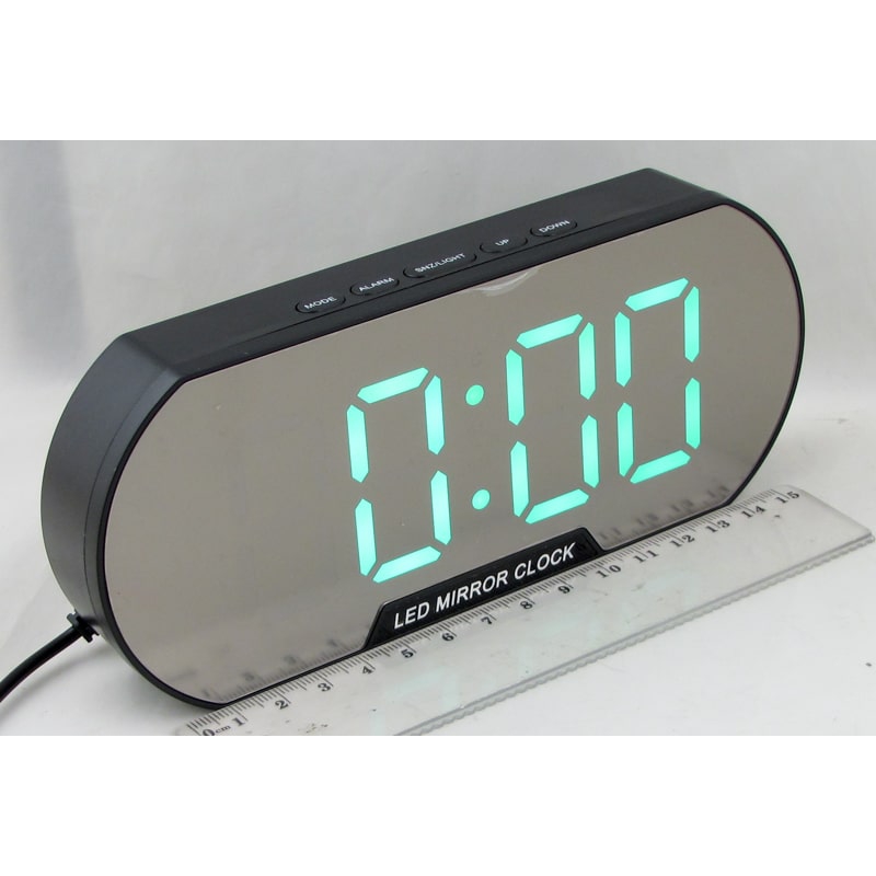 Часы-будильник электронные DS-6099 (зеленые цифры)