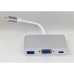 Переходник TYPE-C - VGA + USB3.0+TYPE-C H-84