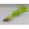 Кабель для LIGHTNING 1м R-12-IP зеленый