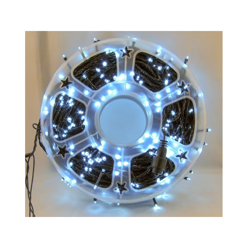 Гирлянда 60м (6мм) светод. белые на катушке 8 реж. V6-60MW