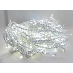 Гирлянда 480L 12*0,6м (шторки-бахрома) W4-12 уличные теплые белые толстый шнур  