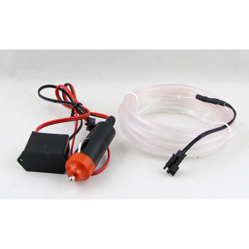 Светодиодная неоновая лента от прикуривателя (в салон) белая 12V 3м