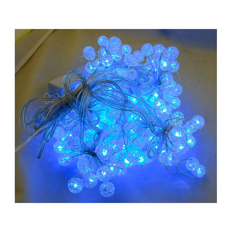 Гирлянда 200 14мм (шторки) голубые 3*2м