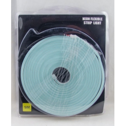 Светодиодная неоновая лента голубая 12V 5м блистер