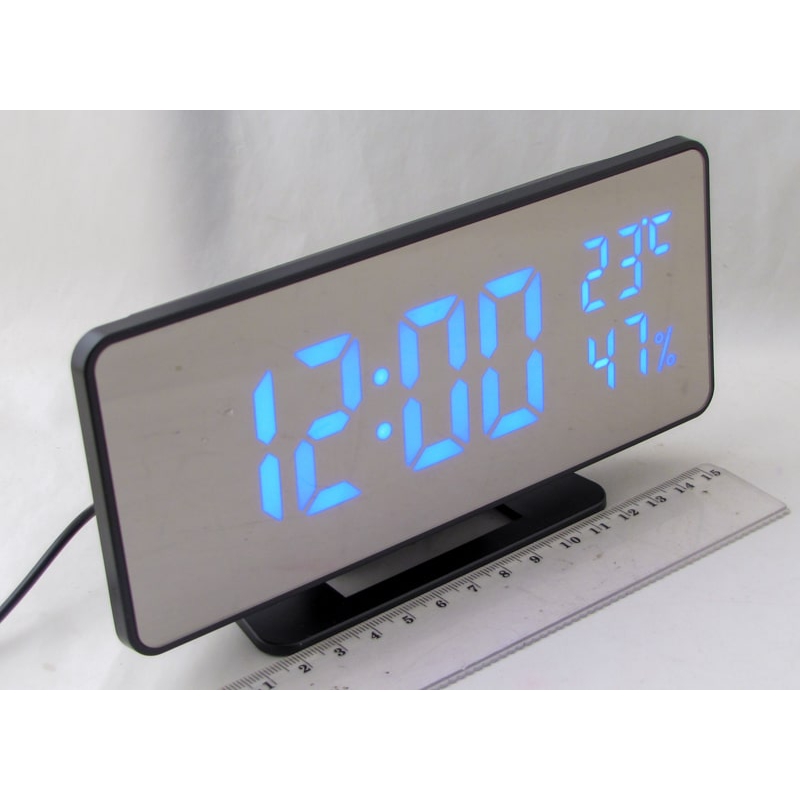 Часы-будильник электронные VST-888Y-5 (синие циф.)