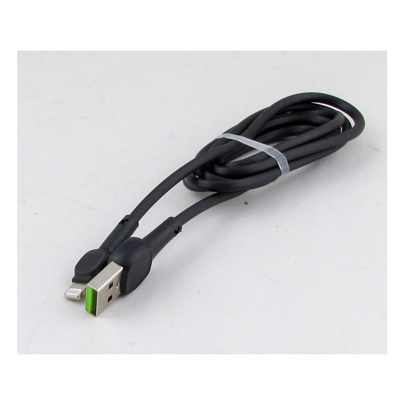 Кабель LIGHTNING 1м R-70-IP силиконовый черный