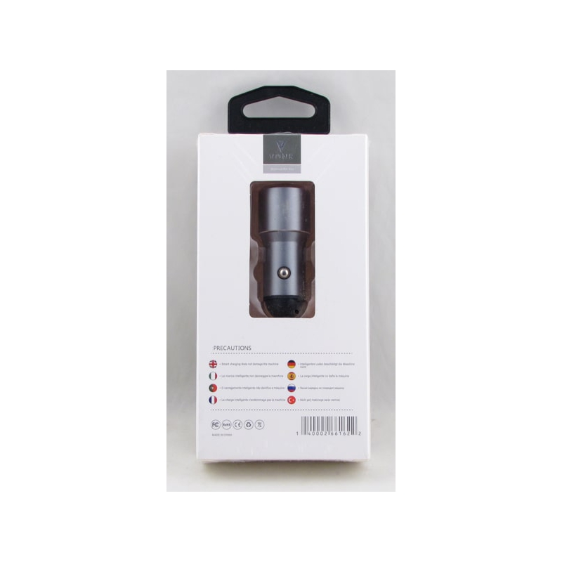 Зарядное устройство (2 USB,без шн.) 5V 3A прикур. VC-01