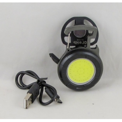 Фонарь-брелок (1 больш., красн. мигалка, шнур TYPE-C) H-159 с магнитом, карабином