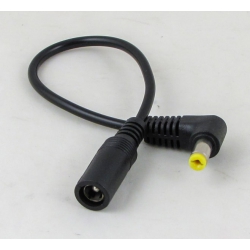 Переходник с толст. гнезда 5.5*2,5 на 5,5*1,7 H-23 20см