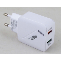 Сетевое зарядное устройство 5V 3,1A / 9V 2A / 12V 1,5A 2USB MR-821C белый 3,0 быстрая зарядка